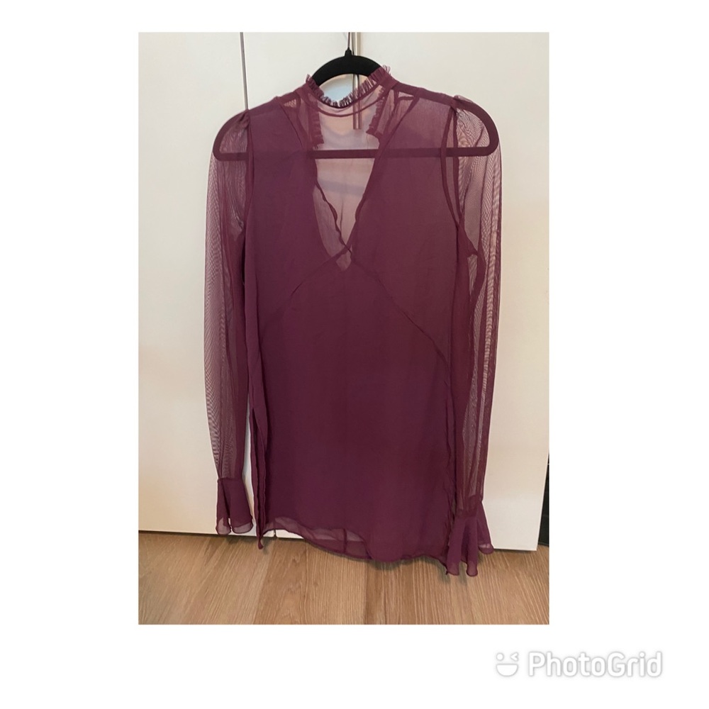 Zara mesh mini dress size M